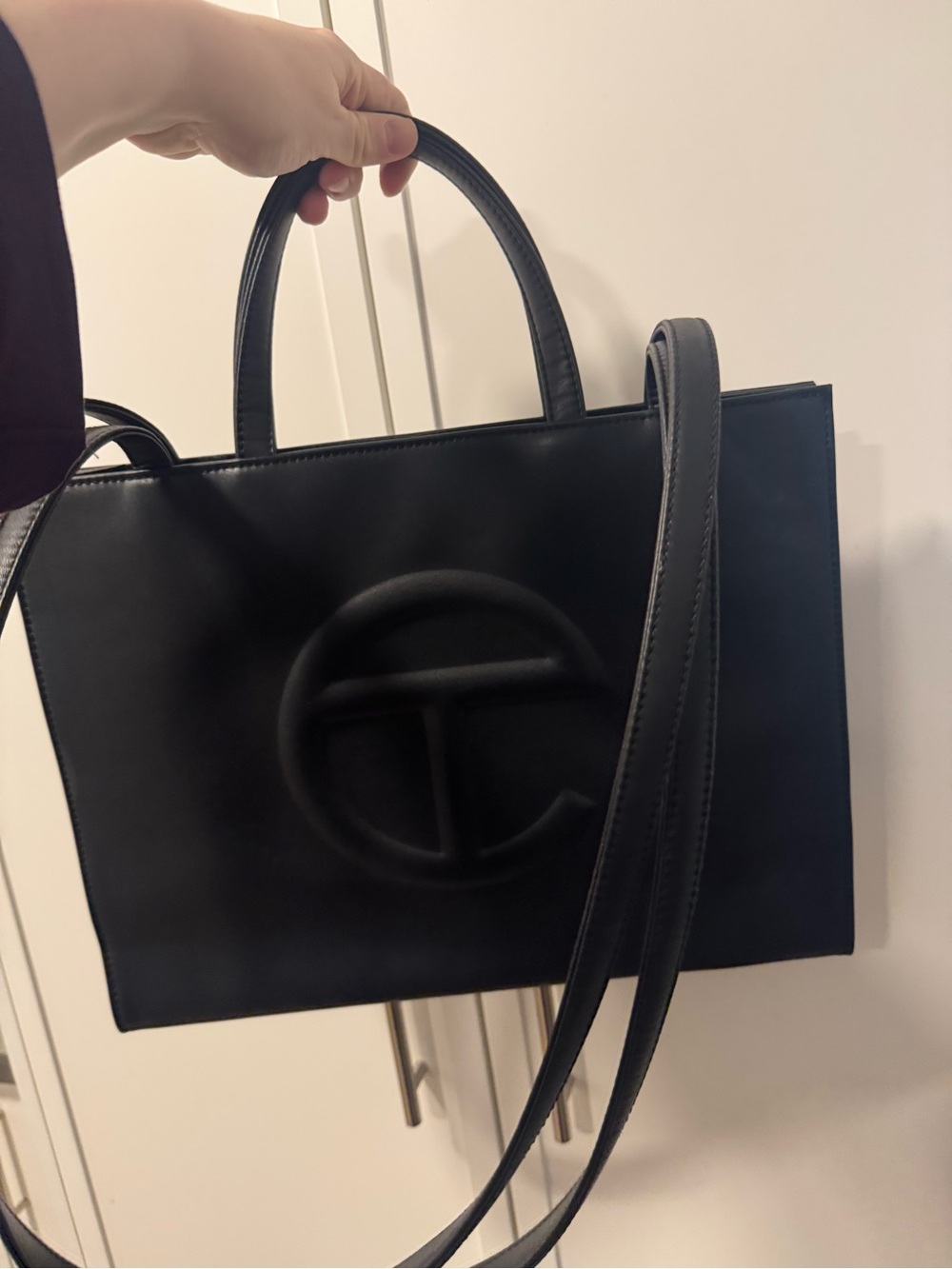 Telfar Black Shopping Bag Tote